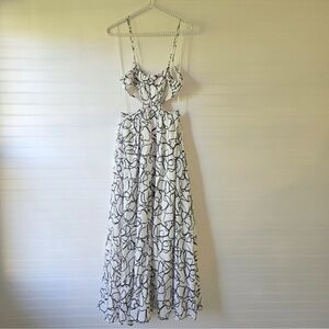 ASTR The Label Sanger Scribble Print Dress Large